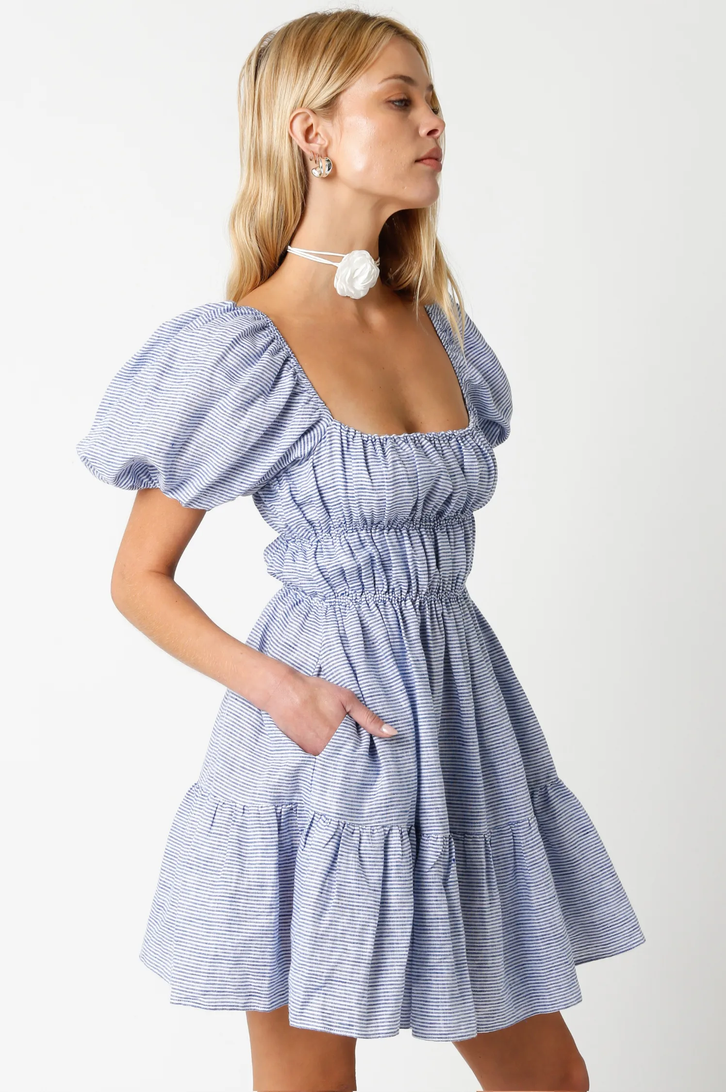 Maren Linen Mini Dress