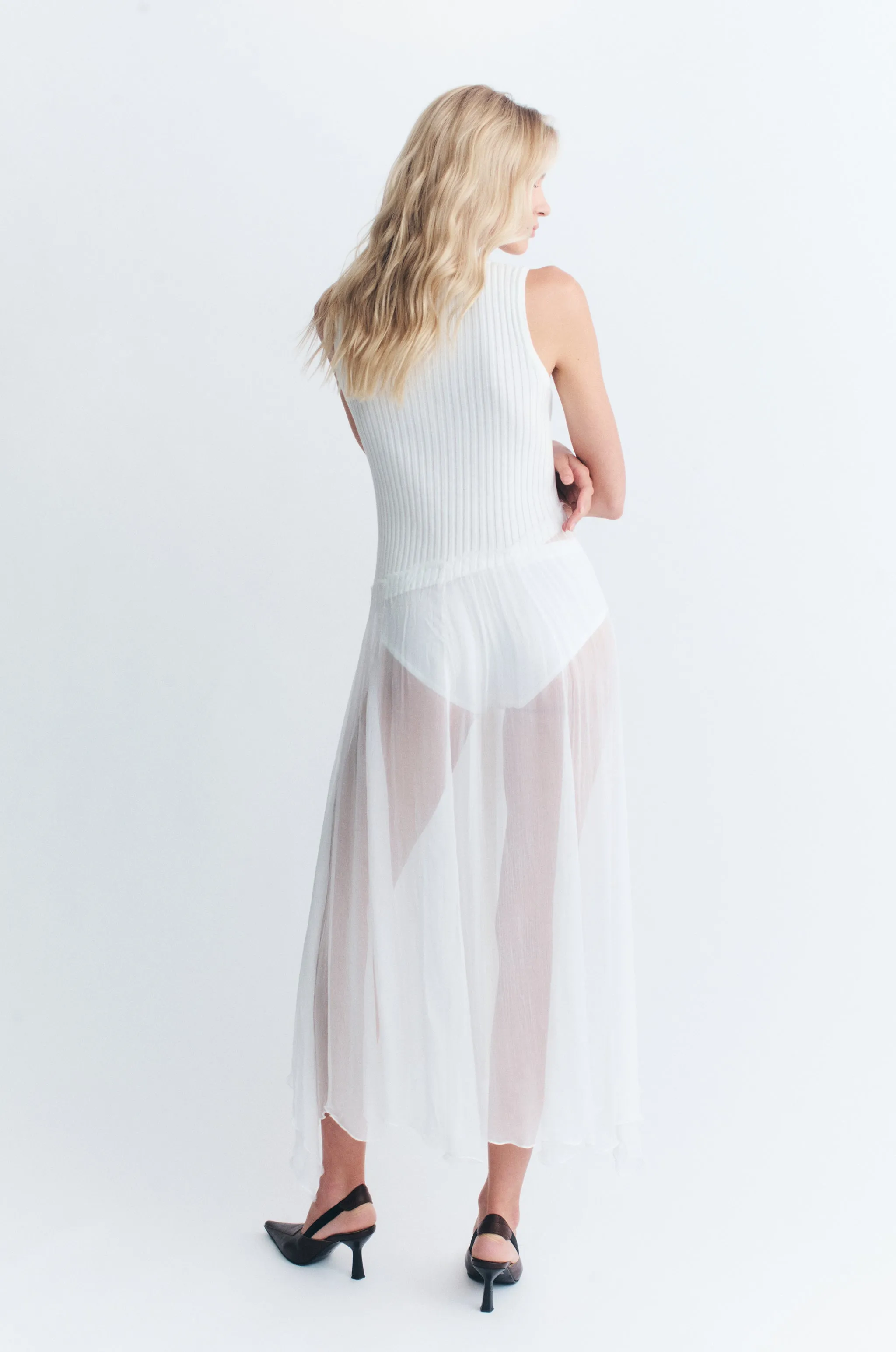 Maria Midi Dress | White