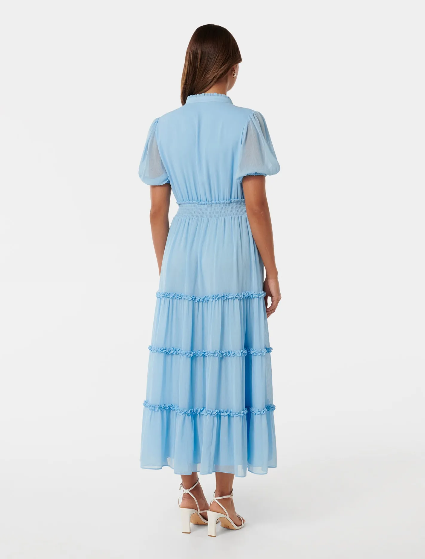 Nora Frill Tier Midi Dress