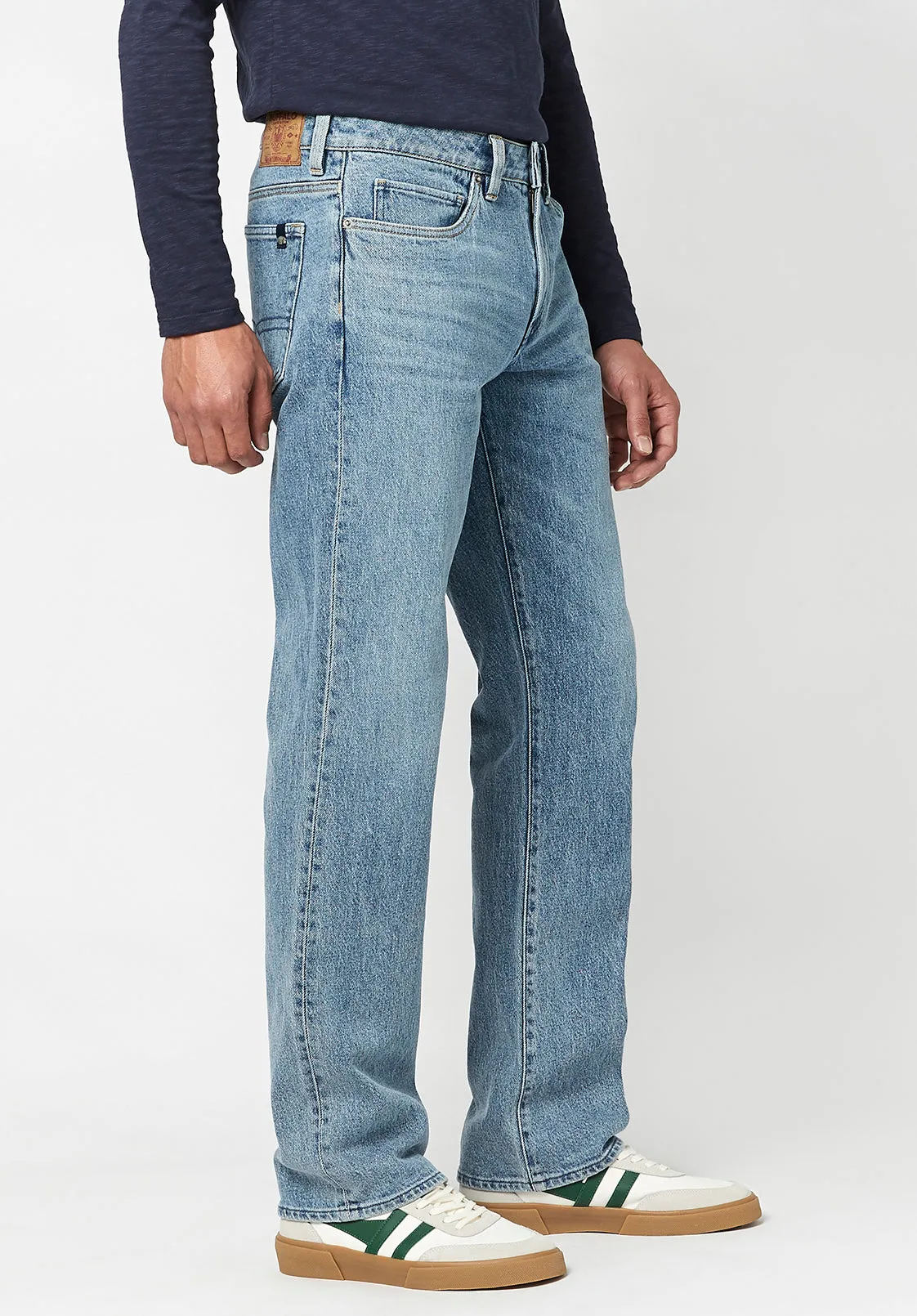 Relaxed Straight Driven Authentic Blue Jeans - BM22742