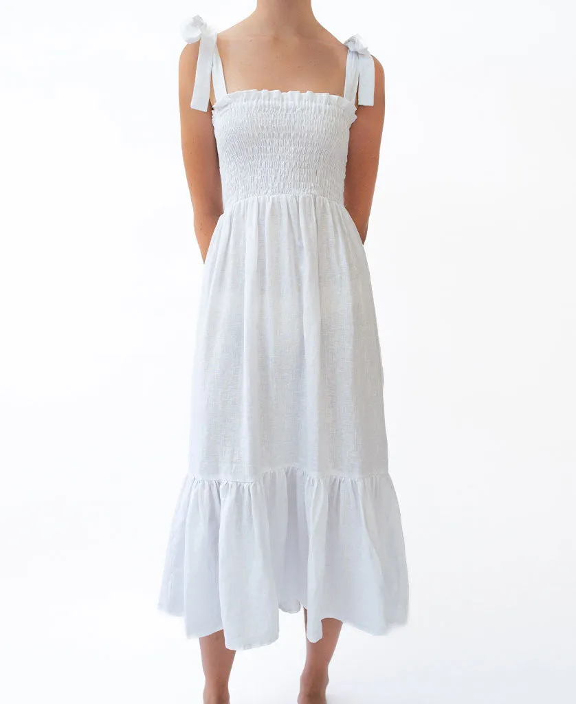 Remi Midi | White Linen