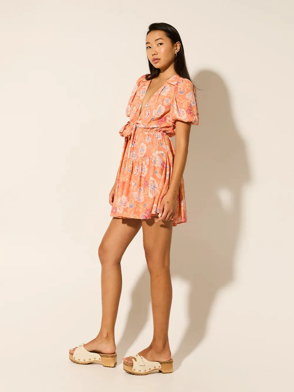 Rosa Tie Front Mini Dress