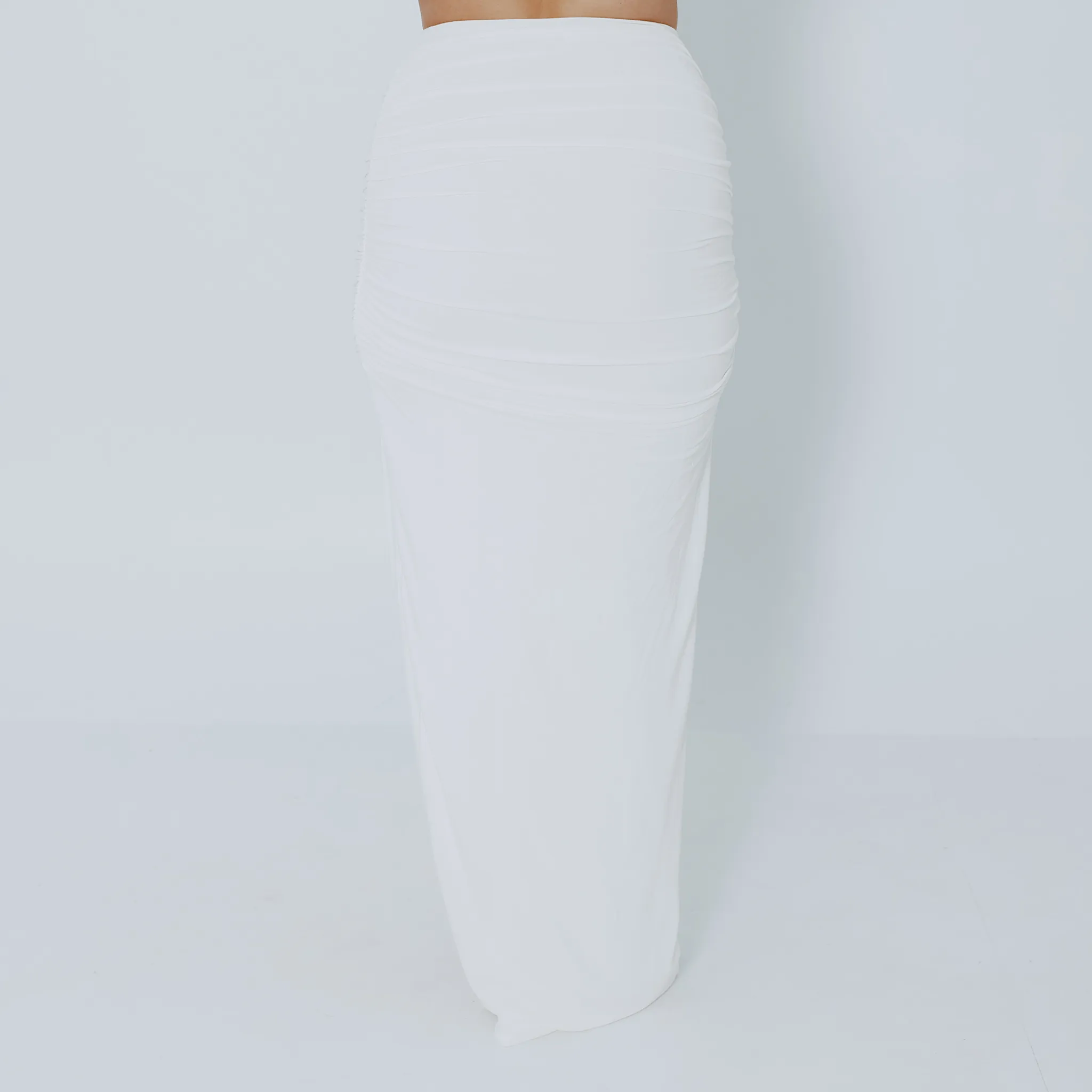 Ruched Maxi Skirt