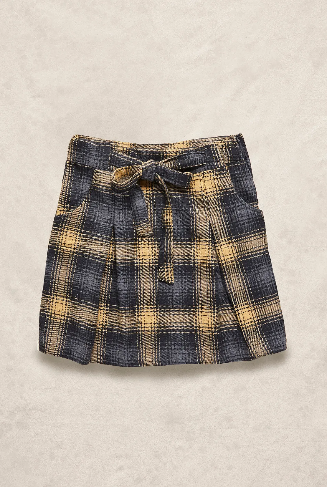 Sadie Plaid Wool Mini Skirt