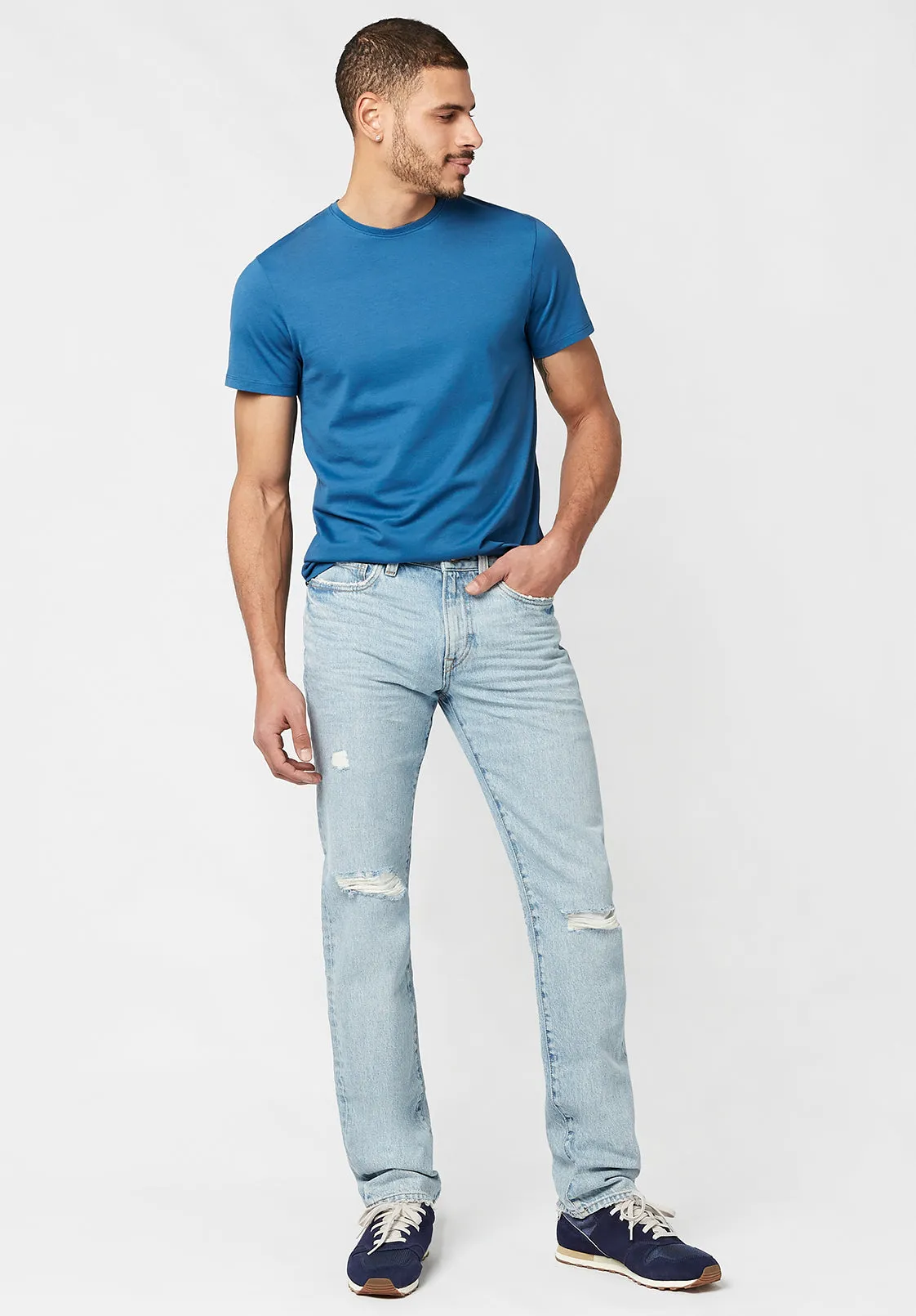 Sanded Relaxed Straight Driven Men's Jeans - BM22754