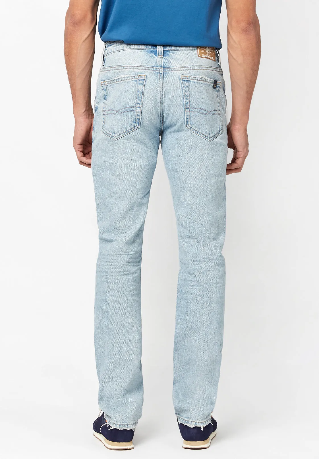 Sanded Relaxed Straight Driven Men's Jeans - BM22754