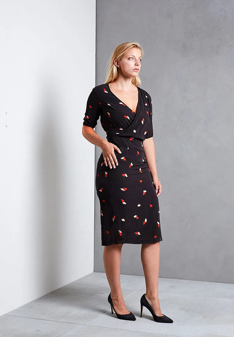 Silk Poppy Dress