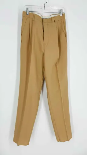 Size 32 Tan Pleated Solid NEW Men's Pants- Men's