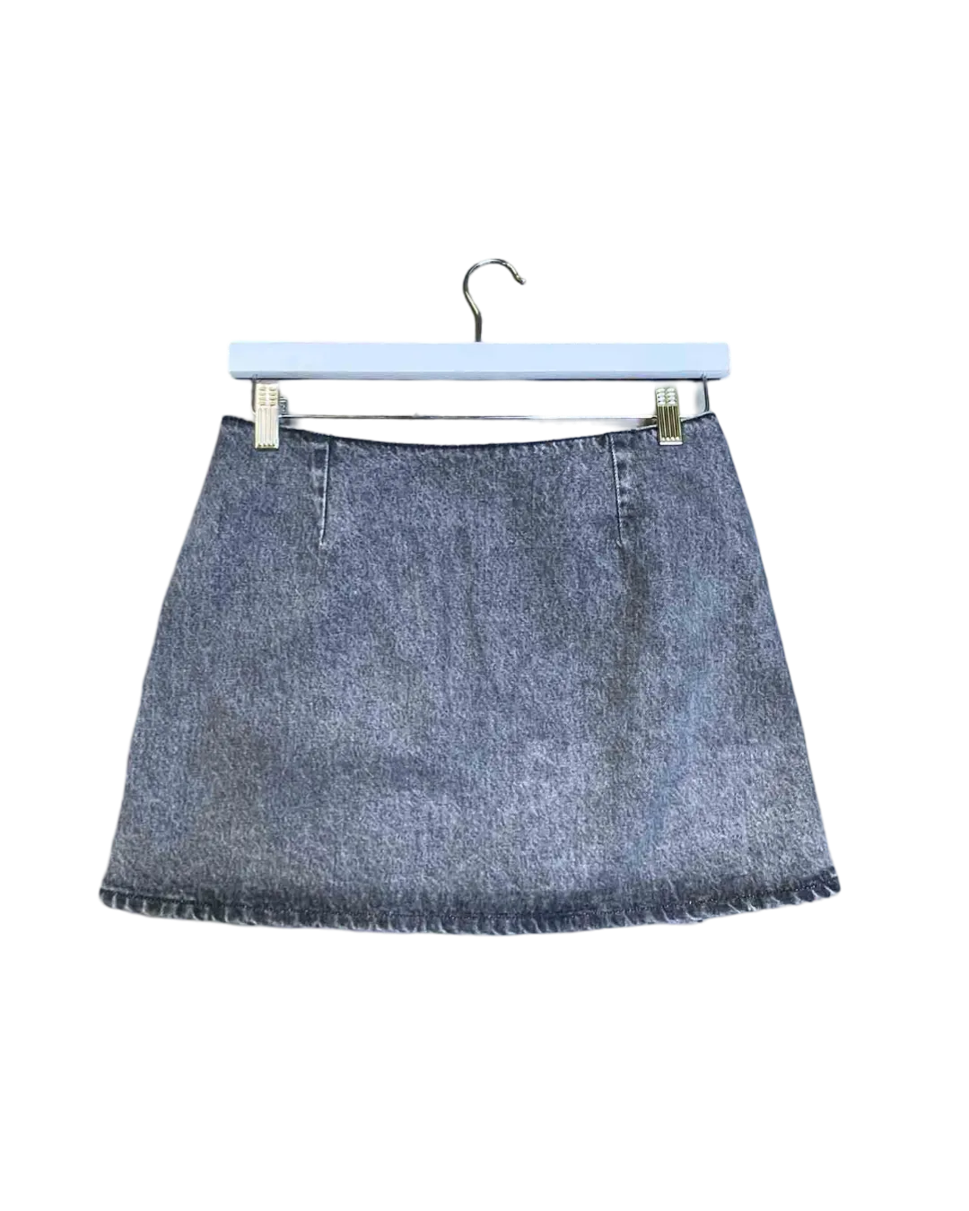 Size 38 (10) - Ganni Denim Mini Wrap Skirt