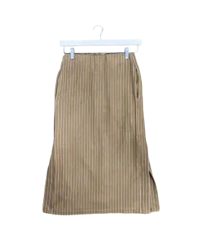 Size 8 - Pageant Hang Tough Olive Pinstripe Skirt