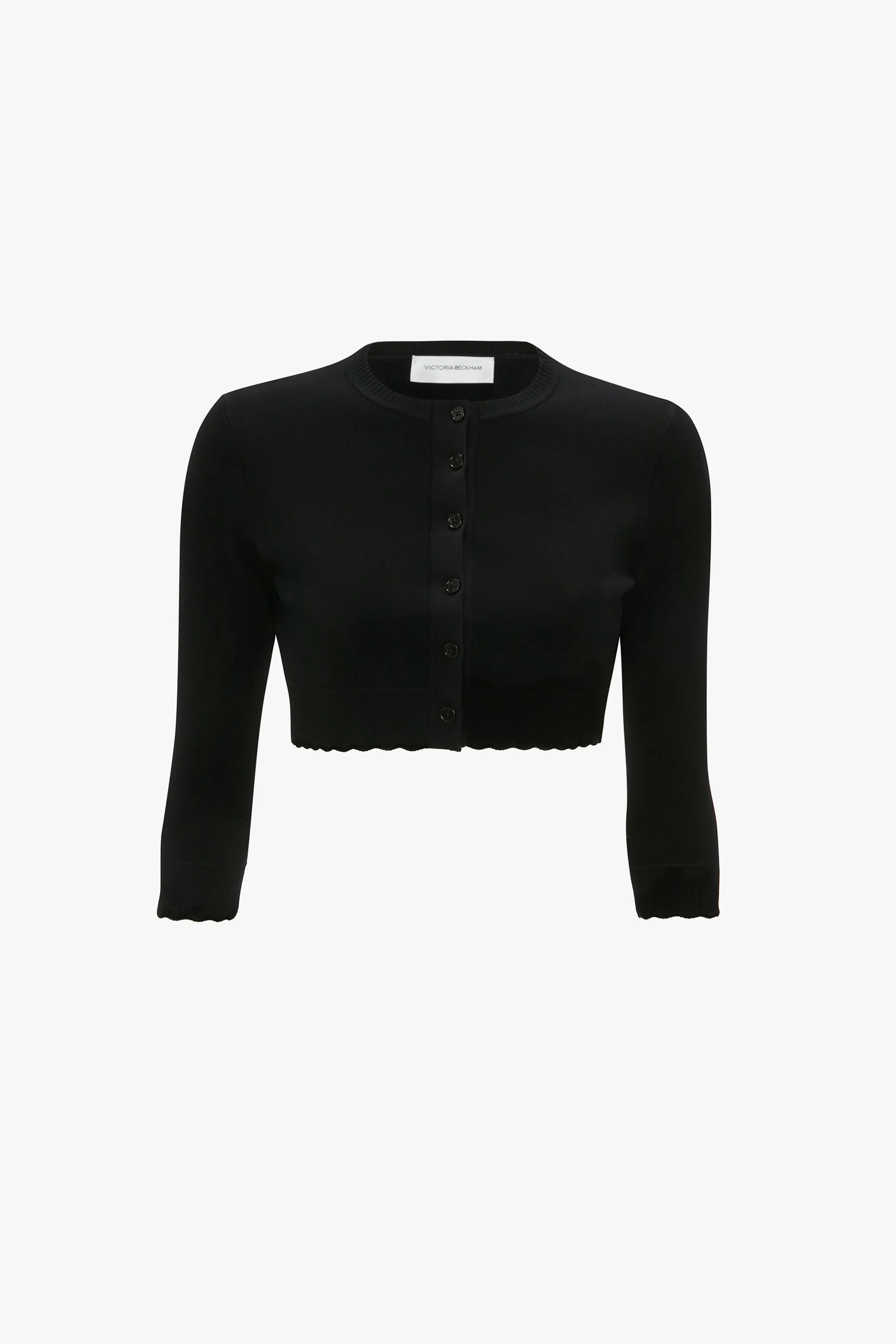 VB Body Cropped Cardigan In Black