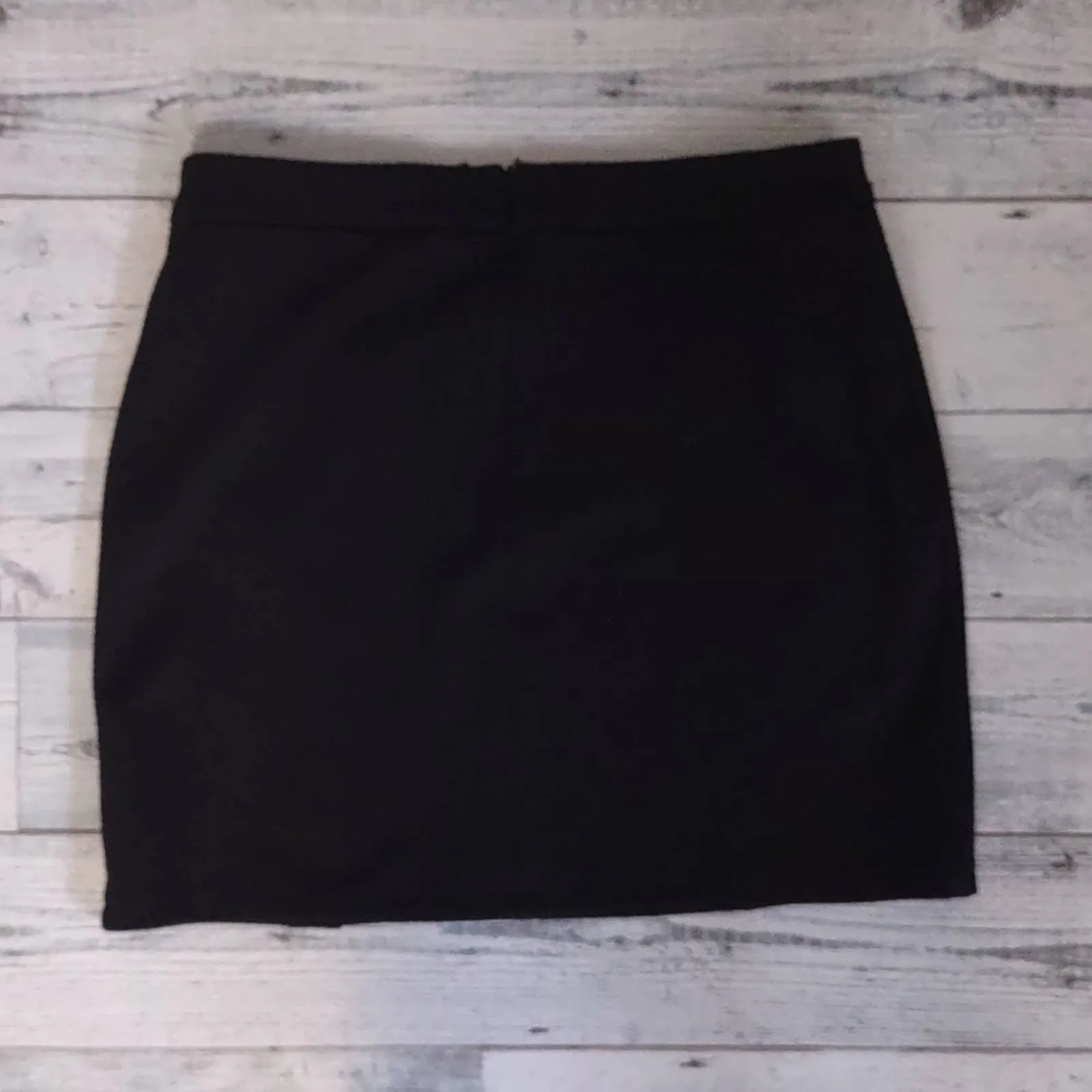 Very J Textured Moto Skirt in Black Medium