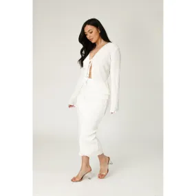 White Tie Front Co-ord